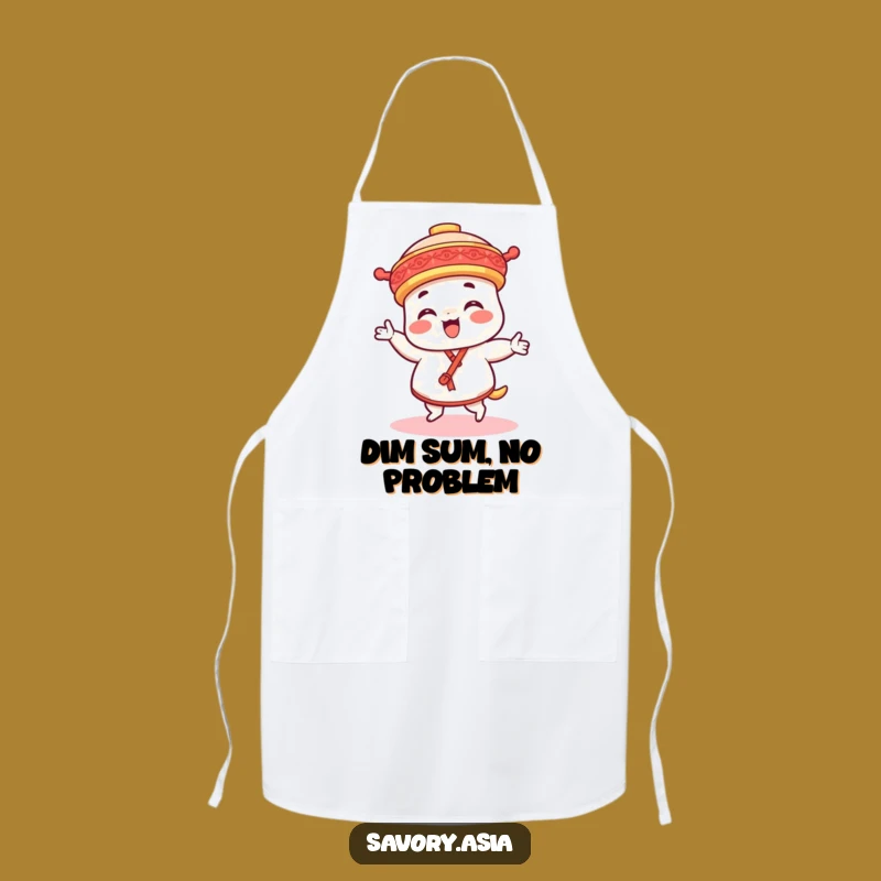 Funny Dim Sum Dance Apron: Cook Up Smiles in the Kitchen