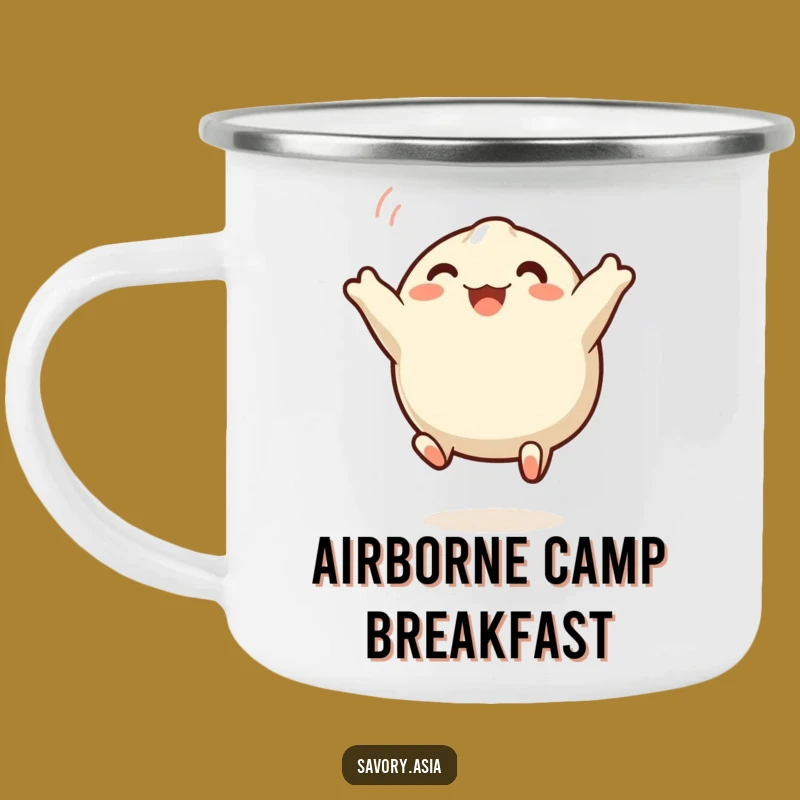 Funny Dumpling Camping Mug: Embrace Adventure with Hilarious Style
