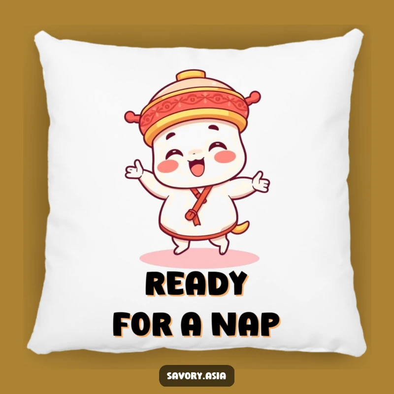 Funny Dim Sum Dance Pillow: Cozy Comfort with a Side of Humor