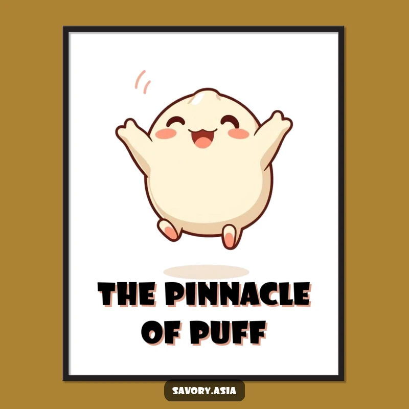 Funny Dumpling Digital Art: Instant Hilarious Decor for Food Lovers