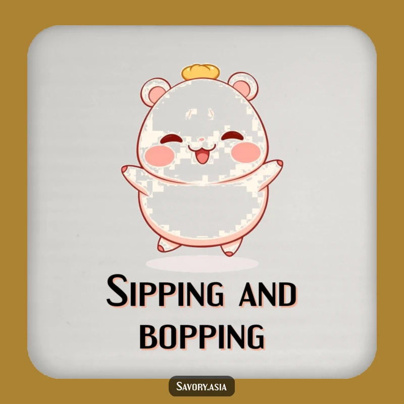 Funny Bao Bun Coasters: Protect Surfaces with Cheerful Food Art