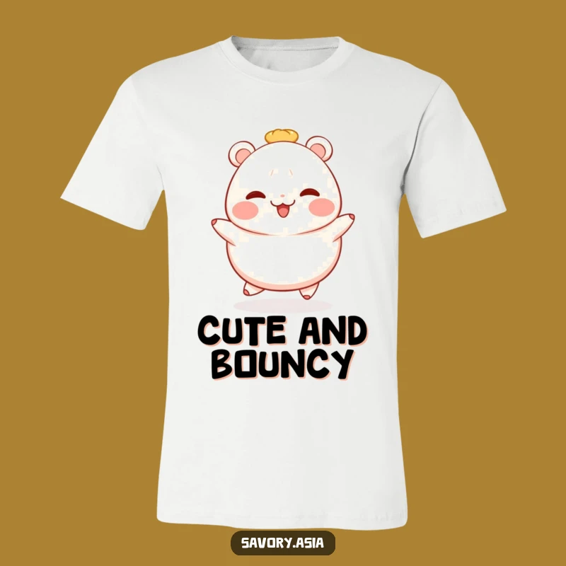 Funny Hopping Bao Bun T-Shirt: Wear Your Joyful Spirit with Humor